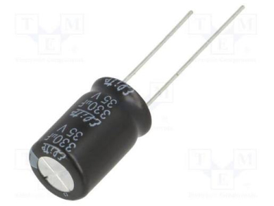 Кондензатор електр. 330MF/35V  THT
