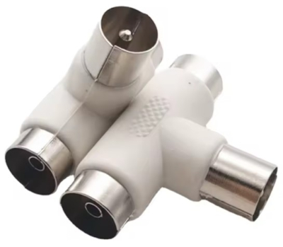 RF MALE-2WAY FEMALE T- Connector