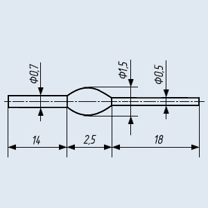 Fotodiode AL103A АЛ103А 950nm 0.6mW