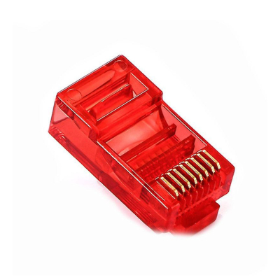 Букса PLUG RJ45 CAT6 8P / 8C RED PM-22701