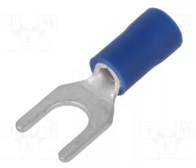 ST-092/B Tip: fork; M5; Ø: 5.3mm; 1.5÷2.5mm2; crimped; for cable; insulated