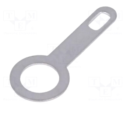 STO-M6/NC Tip: solder lug ring; 0.5mm; M6; Ø: 6.4mm; screw; Overall len: 25mm
