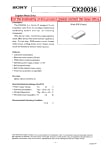 Интегрална схема  CX20036    smd