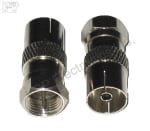 Букса F CONNECTOR MALE-RF plug Female