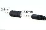 Преходна букса стереожак 2.5mm мъжки - 3.5mm женско гнездо AC-018