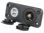Букса ADAPTER A13-142194BPD-BB3 2xUSB