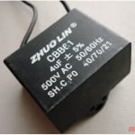 Кондензатор неполярен 4MF 450V AC 50 60HZ CBB61