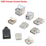 Букса usb 2.0 connectors type-a type-b for pcb socket