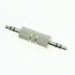 Преходник 3,5 mm мъжки към мъжки аудио адаптер