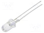 Светодиод  5mm  червен RED-CLEAR 1300MCD 30D