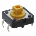 Бутон 4P 12x12 h7.5mm  пъпка 4mm B3F-1052