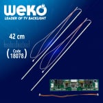 Диодни ленти универсални 2 бр.32\" UNİVERSAL E-LED 60 (7020) 350MM