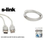 Кабел CABLE USB 2.0  мъжки-мъжки прозрачен 3m