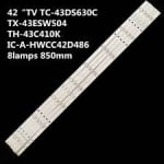 Диодни ленти комплект 5 бр/pcs IC-A-HWCC42D486 с лепенка за прикрепване