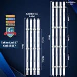 Диодни ленти комплект 8 бр/pcs Arcelik_43_Crystal_1x3+1x4_L_1313FC_7S1P