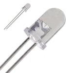 Светодиод 5mm  жълт CLEAR 12.5mcd