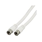 КАБЕЛ F PLUG - F PLUG 1.5m бял