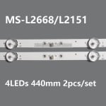 Диодни ленти комплект 2 бр/pcs HL-00240A30-0401S-05 A1 , MS-L2151 V1 с лепенки за прикрепване