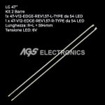 Диодни ленти комплект 2 бр/pcs   6920L-0132C 6922L-0017A 47-V12-EDGE 47LS570SZB