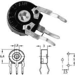 Потенциометър PT6LH 500K IPMMV 500K