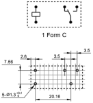 Реле HF115F/012-1Z1A