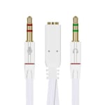 Слушалки Микрофон Конвертор 3.5mm Stereo Female X 2 Stereo Male Headset Microphone Speaker Splitter 20 cm