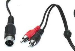 Кабел DIN-5 to 2RCA male 1.25m