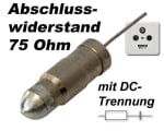 Букса RH-R77 B  Terminating resistor 75 Ohm DCR 75