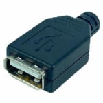 Букса USB 2,0 женска за кабел