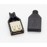 Букса USB 2,0 женска за кабел