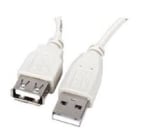 Кабел CABLE USB 2.0  мъжки-женси сив 3 m