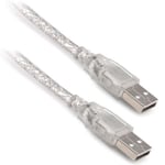 Кабел USB 2.0 удължител 5 м  мъжки/мъжки