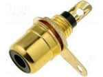 Женски RCA конектор за монтаж на черен панел