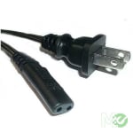Захр.кабел CABLE AC 2x0.75 2 PIN ws-029