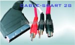 Кабел SCART-SVHS 4P +2xRCA