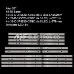 Диодни ленти комплект10 бр/pcs JS-D-JP5520 - 4(A41EC)+2(B51EC)+4(C51EC)
