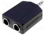 Букса AC-013 3.5 STEREO JACK/2X6.35mm STEREO