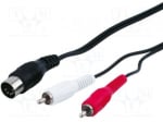 Кабел 5 DIN към 2 RCA мъжки