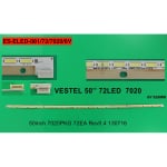 Диодни ленти комплект 1 бр/pcs 50inch 7020PKG 72EA Rev0.4 с лепенка за прикрепване
