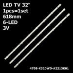 Диодни ленти комплект 3 бр/pcs LED225 4708-K320WD-A4213K01/A-CNK320D715