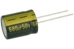 Кондензатор електр.680MF 50V 85\'C