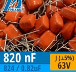 Кондензатор MKT  820NF 63