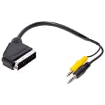 Кабел SCART TO 2x3.5mm STEREO JACK 4PIN