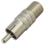 Преходна букса чинч RCA мъжки към F женски F-639