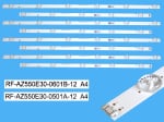 Диодни ленти комплект 8 бр/pcs RF-AZ550E30-0501A-12&RF-AZ550E30-0601B-12