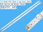 Диодни ленти комплект 2 бр/pcs  17Y 32INCH REV0.1 AGF79046302 32INCH CSP REV. 0.5