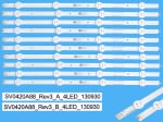 Диодни ленти комплект 10  бр/pcs  SV0420A88_Rev3_A/B_4LED_130930 с лепенка за прикрепване