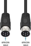 Кабел 6p DIN to 3RCA male