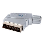 Конектор тип SCART мъжки 21 пина запояване HQSSVC001 Gold