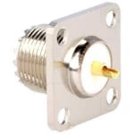 Гнездо  UHF-202 (SO-239)  женски  прав  запояване